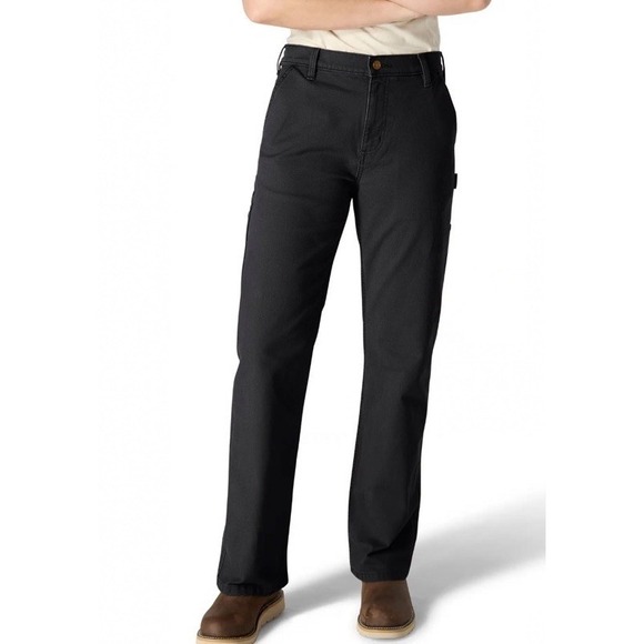 Carhartt Pants - Carhartt Women's Size 4 Rugged Flex Carpenter Canvas Work Pant - Loose Fit Black